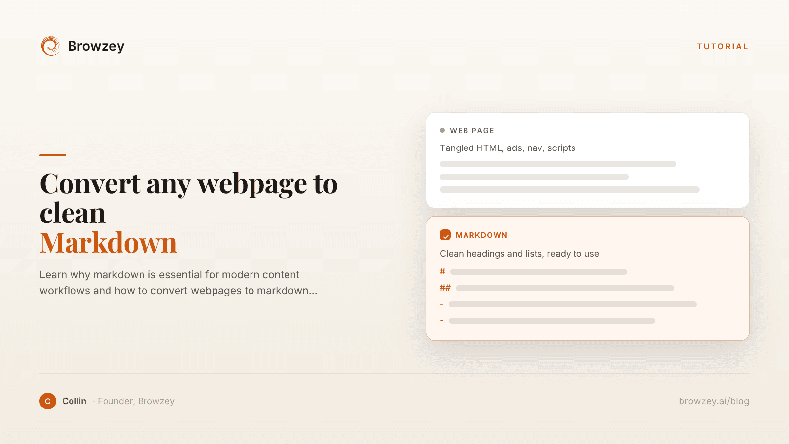 How to Convert Any Webpage to Clean Markdown Instantly