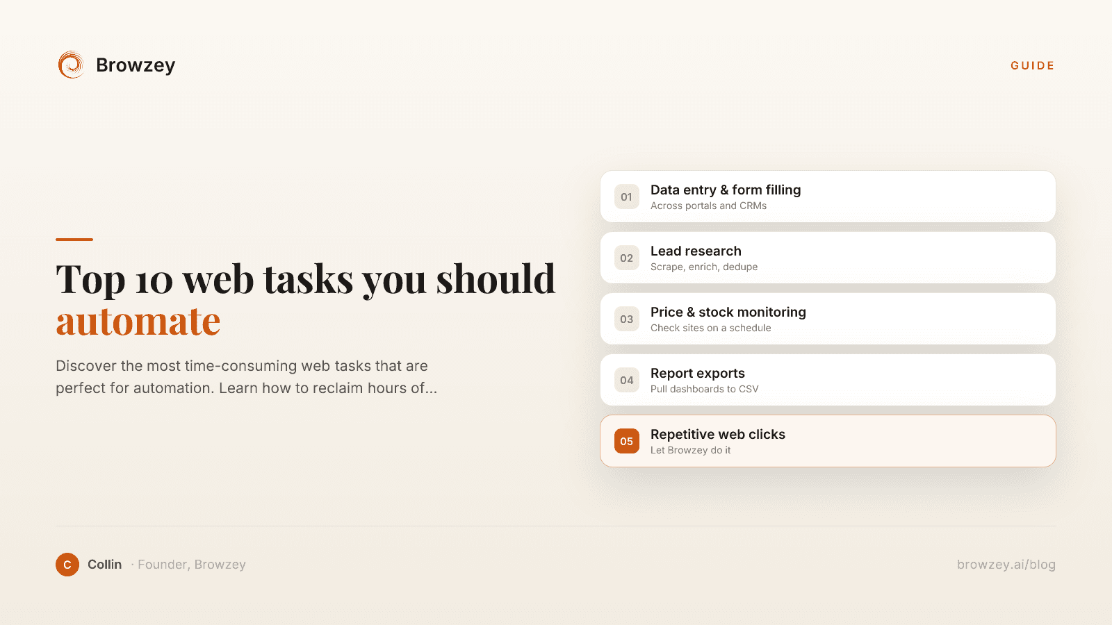 Top 10 Repetitive Web Tasks You Should Automate Today