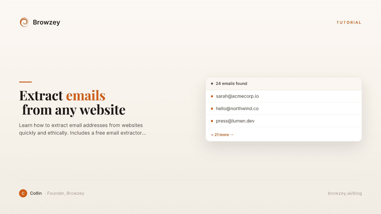 How to Extract Emails from Any Website