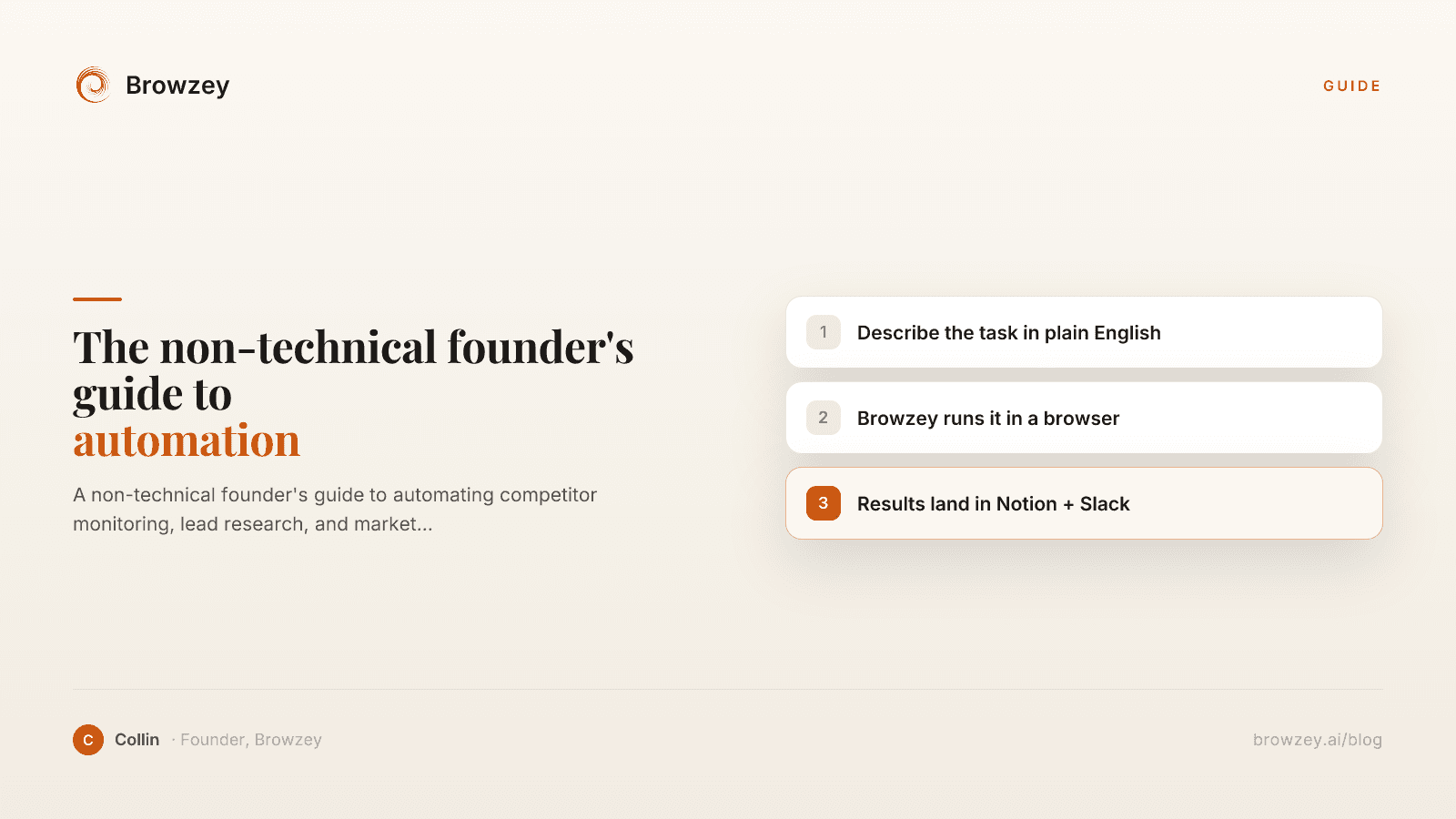 The Non-Technical Founder's Guide to Browser Automation in 2026