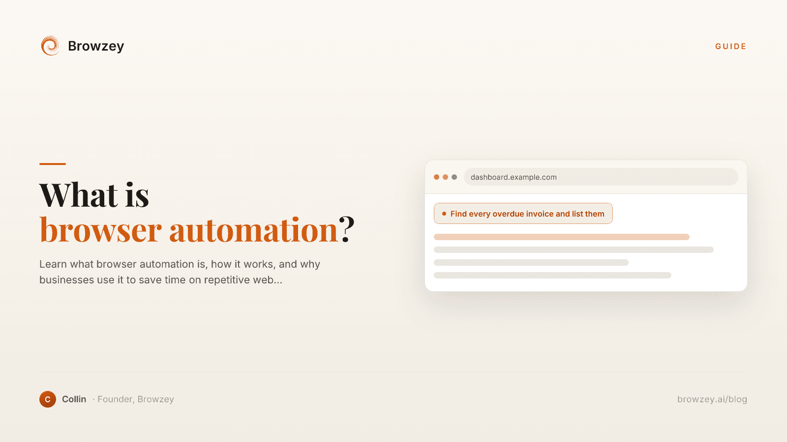 What is Browser Automation? A Complete Beginner's Guide